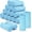 Light Blue, variant on YN18 Pieces Throw Blankets Bulk for Wedding 50 x 60 Inch Soft Warm Lightweight Flannel Fleece Blankets Bulk Spring Wedding Favors for Guests Homeless Gift Couch Sofa Bed(Pink)