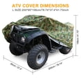 thumbnail image 2 of REGALWOVEN Camo Pattern Quad ATV Cover Waterproof for Polaris for Honda for Yamaha for Can-Am for Suzuki Camouflage L 200*95*106cm, 2 of 7