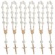 thumbnail image 5 of 6 uds pulseras de cuentas de oración pulsera de cuentas religiosas Rosario cadena mujeres Rosario para orar, 5 of 5