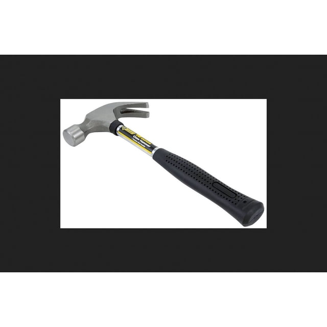 Claw Hammer Steel Grip, 16 oz, cabeza forjada, mango de acero, 30 cm
