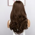 thumbnail image 6 of Glueless wigs, pre-plucked and pre-cut for beginners, women's synthetic lace front wigs, long wavy lace hairline with middle parting, suitable for daily parties, ready to wear in 3 seconds, 6 of 11