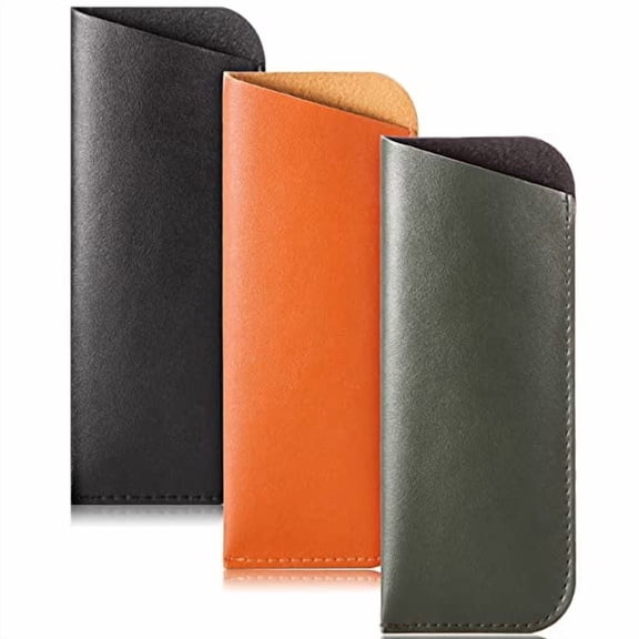 3 Pack Glasses Pouch Slim - Soft Eyeglasses Bag Spectacles Sleeve Portable Cloth Eyewear Case Sunglasses Case