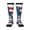 3 Black, variant on bass fish with the USA flag Sport Knee High Socks Soccer Socks Calf Compression Athletic Socks for Men and Women