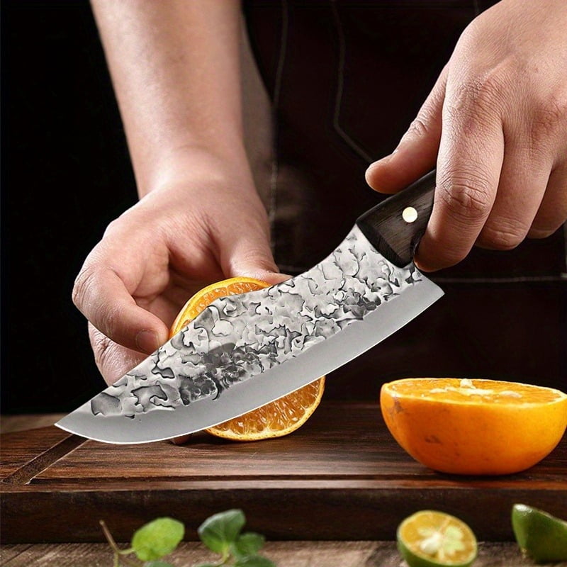 3PCS Handmade Chef Knife Stainless Steel Set of Kitchen Knives Sharp Sashimi Knife Beef Knife Multipurpose Knife Camping Knife Professional Knife Sets for Kitchen Cutting Knife Unique Kitche
