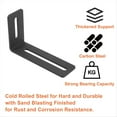 thumbnail image 4 of 4 inch Adjustable Angle Bracket,8 PCS Heavy Duty L Brackets for Wood,L-Shape Corner Brace with Slot,Right, 4 of 7