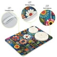 thumbnail image 4 of Yayeee Dish Drying Mat for Kitchen Counter Ultra Absorbent Easy Clean Pad 18x16", Blue Colorful Flowers, 4 of 7