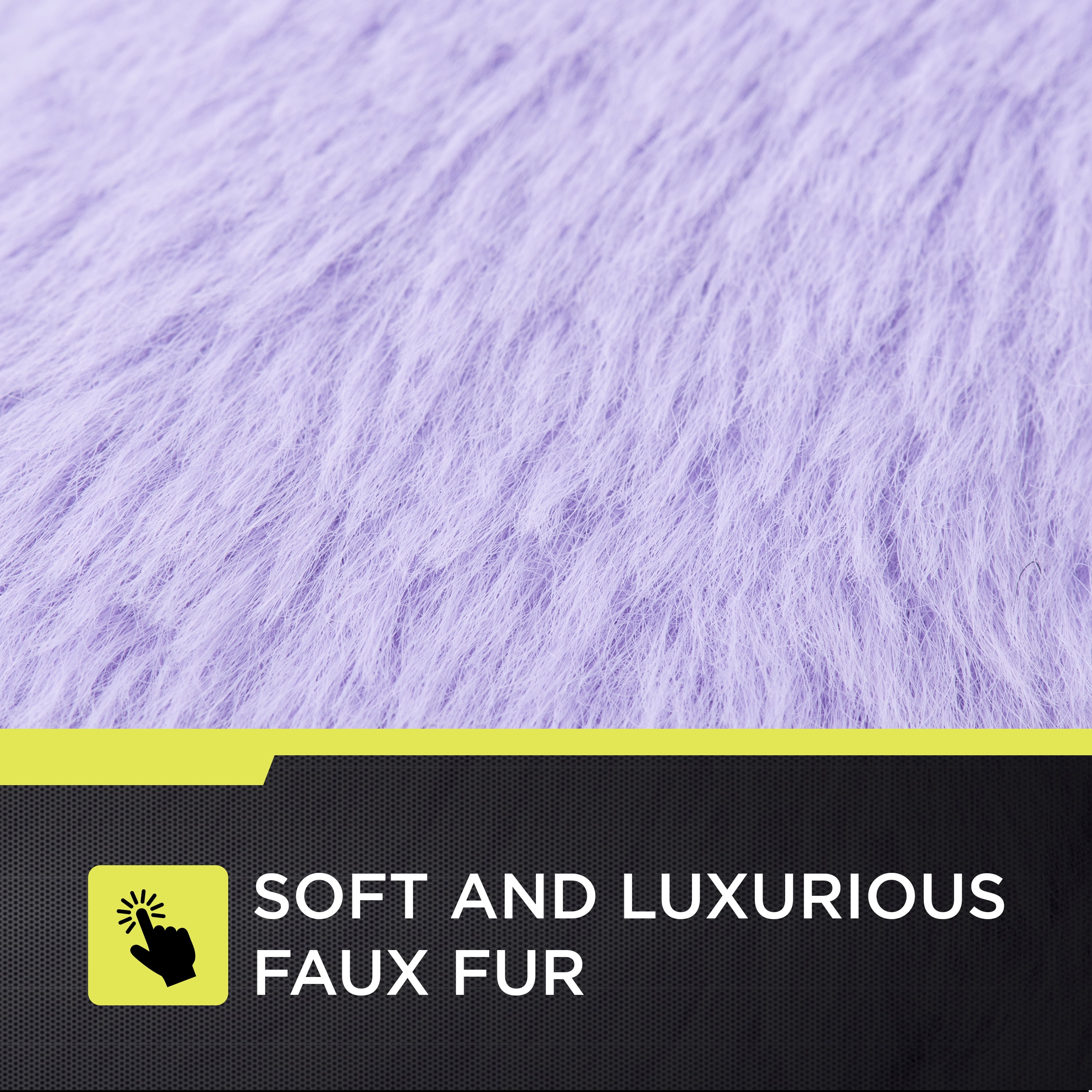 Auto Drive Lavender Faux Fur Seat Belt Pad Universal fit