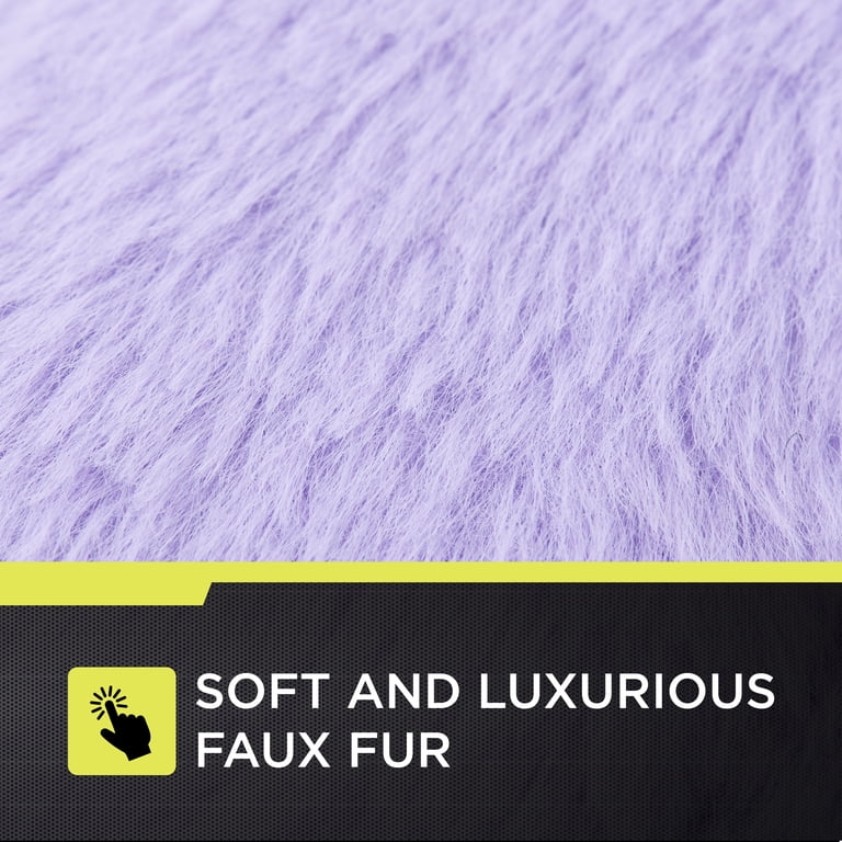 Auto Drive Lavender Faux Fur Seatbelt Pad photo 4