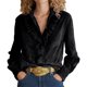 thumbnail image 2 of Uootdi Plus Size Sequin Tops for Women Sparkly Glitter Bow Crewneck Long Sleeve Shirts Evening Party Night Top Going Out Pullover Gift, 2 of 6