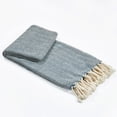 thumbnail image 6 of Home Soft Things Chevron Knit Throw- Teal- 50"x60", 6 of 10