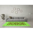 thumbnail image 3 of Ahgly Company Indoor Round Abstract Green Modern Area Rugs, 6' Round, 3 of 4