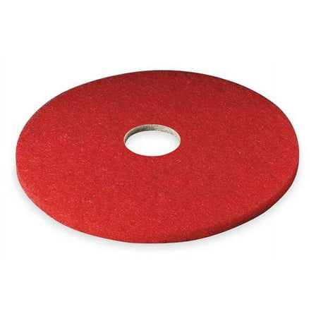 1pack 3M 5100 Buffing Pad, 12 In, Red, PK5