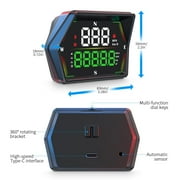 GPS Speedometer, Heads Up Display for Cars, Digital Speedometer for Cars with Speed,Overspeed Alarm, Fatigue Driving Reminder,Automatic Photosensitive, Applicable for All Cars