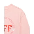thumbnail image 2 of Wonder Nation Toddler Girl Fleece Crewneck Sweatshirt, Sizes 12M-5T, 2 of 3