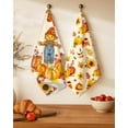 thumbnail image 3 of Fall Kitchen Towels Set of 2 - Fall Kitchen Dish Towels 18x26 Inches Decorative Autumn Themed Towel for Thanksgiving Harvest, Absorbent Hand Towel with Hanging Loop, Straw Pumpkin, 3 of 6
