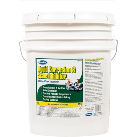 ComStar Liquid Corrosion & Scale Inhibitor, 5 Gallons, Reduces Mineral Deposits, Protects Equipment From Scale Build Up, Improves System Efficiency, Long-Lasting Water Treatment (90-376)