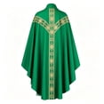 thumbnail image 5 of ZGRBOU Gothic Priest Chasuble Vintage Church Mass Vestment Robe Church Liturgical Vestment for Halloween Cosplay Costume, 5 of 5