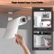 thumbnail image 5 of 1 Uds. (Negro) puerta sin perforación, soporte para papel de cocina autoadhesivo, soporte montado en la pared con efecto de amortiguación para cocina y baño, 5 of 5