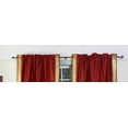 thumbnail image 2 of Rust Rod Pocket  Sheer Sari Curtain / Drape / Panel   - 43W x 120L - Pair, 2 of 2