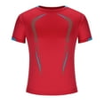 thumbnail image 4 of Camisetas de manga corta para hombre, blusas y camisas de cuello redondo para hombre, ropa de entrenamiento de verano para hombre, transpirable, de manga corta, de secado rápido, camisetas deportivas, 4 of 6