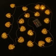 thumbnail image 2 of EeaseMX Guirnalda de luces LED con forma de corazón hueco de hierro, ideal para decoración del hogar, fiestas y festivales (dorada, luz blanca cálida, 2,5 m, 20 LED), 2 of 7