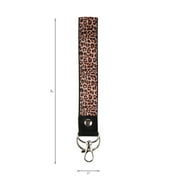 Essentials Women's Adult Cheetah Print Wristlet Lanyard, Hook and Keyring, 8 Long