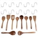 thumbnail image 2 of Juego de 10 Cucharas de Madera para Cocinar, de Teca , Agarre Cómodo, Ligeras y Duraderas, Fáciles de Limpiar., 2 of 9