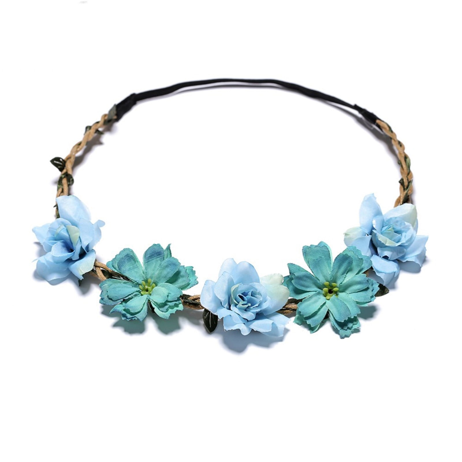 Daisy Garland Hairband Headband Christening Festival Elastic Flower Floral Hair Band