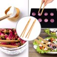 thumbnail image 4 of Fusipu 4Pcs Bamboo Food Clip Toaster Salad Cake Tea Tweezer Clamp Tongs Cooking Tool, 4 of 7