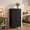 Black, variant on BEAUTYPEAK Nightstand 2-Drawer Fabric Dresser Bedside Table with Wooden Top Adjustable Feet, Black