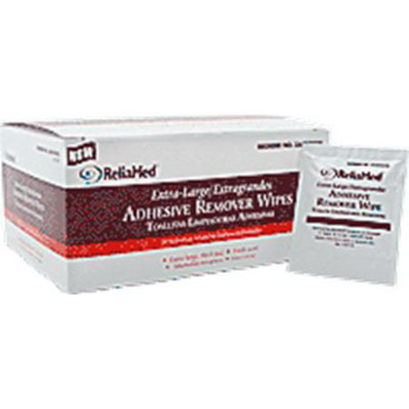 Extra-Large Adhesive Remover Wipes 4 x 4-3/4 ,50 Count 10 Pack