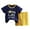 B0429-Dark Blue, variant on Toddler Baby Boy Girls Summer OutfitShort Sleeve T-Shirt Top with Elastic Shorts 2Pcs Cartoon Print Summer Pjs For 18-24 Months 2t 3t 4t 5t 6t Summer Pajamas Set ,18-24 Months