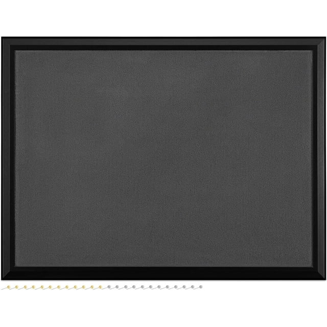 Framed Fabric Bulletin Board - x es Plush Jewelry Organizer Pinboard for Wall - Memory Memo Pin Board - Rose with Frame