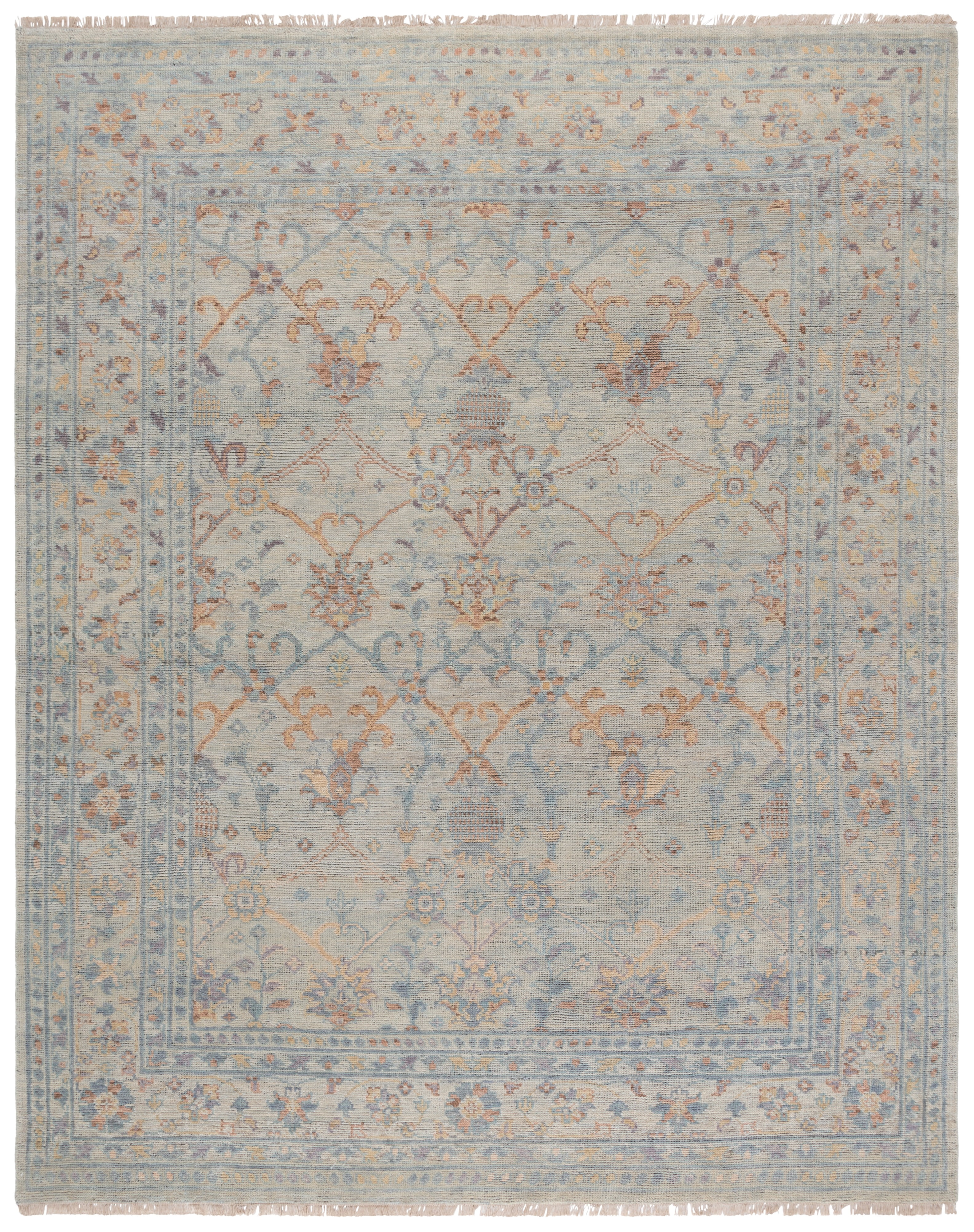 Safavieh Izmir Rodina Floral Area Rug, Gray/Rust, 9' x 12'