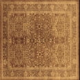 thumbnail image 1 of Ahgly Company Indoor Square Oriental Brown Industrial Area Rugs, 5' Square, 1 of 4