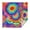 Colorful Rainbow Tie, variant on Colorful Floral Pattern Square Tablecloth,Waterproof Square Table Cover,Wipeable Spillproof Washable Table Cover for Home Kitchen Party Decor 42"X42"(107x107cm)