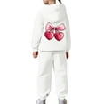 thumbnail image 6 of Byoo Toddler Girls Hoodie Cherry Graphic Pullover Fleece Pocket Sweatshirt Jogger Pants Sweatsuit Sets Casual Sport Tracksuit Set, 6 of 7