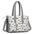 thumbnail image 2 of Teacher Tote Bag,Cute Animal Dogs Teacher Utility Tote Bag,Large Work Tote Bags for Women with Multiple Pockets,Top Zipper Closure,13.8x10.6x6.7 Inch, 2 of 5