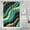Teal Gold Marble, variant on Black White Marble Gold Wave Pattern Shower Curtain 36"x72" ,Bathroom Decorative Shower Curtains Set with 12 Hooks,Modern Waterproof Washable Shower Curtain