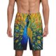 thumbnail image 1 of Balery Peacocks Pantalones cortos de pijama de punto de algodón para hombre con cinturilla y bolsillos-XX-Large, 1 of 6