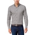 thumbnail image 1 of Tommy Hilfiger Holmes Plaid - Camisa con botones para hombre, color negro, pequeño, 1 of 1