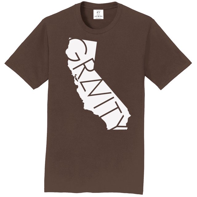 Camiseta de manga corta de Gravity Trading Cali - Chocolate Oscuro - Logotipo blanco - 3XL Gravity Trading Camiseta de manga corta