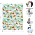 thumbnail image 4 of LightBlue Cartoon Dinosaurs Volcanoes Palms Patter Blanket,Comfortable Soft Flannel Throw Blanket,All Season,Warm Lightweight Blankets for Sofa Bed Couch Living Room Chair,30"x40", 4 of 4