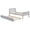 Gray, variant on GZXS Twin Size Platform Bed with Pull-Out Trundle, Wooden Bed Frame with Headboard & Footboard, Easy Assembly, Espresso