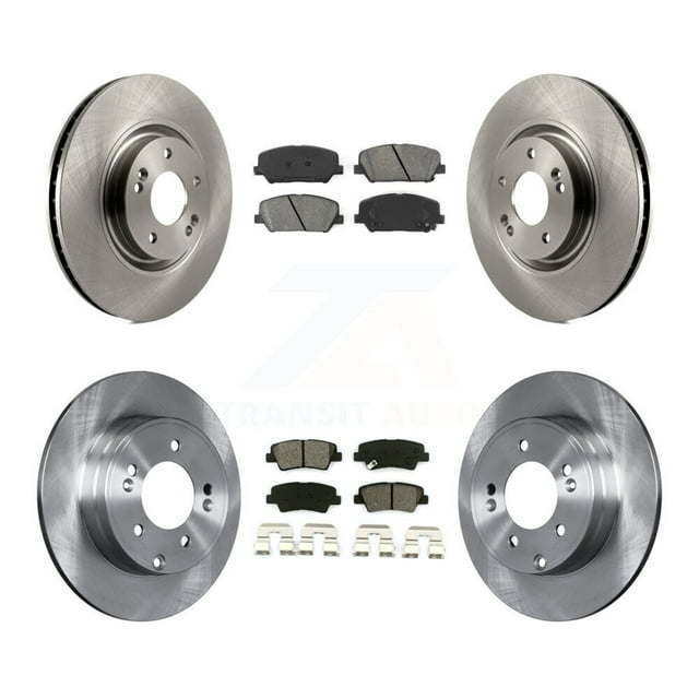 Transit Auto Front Rear Disc Brake Rotors and Semi-Metallic Pads Kit for Car Kia Optima 2.0L K8S-101460