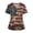 01-Red, variant on 250 Anniversary USA Shirt Women, Plus Size Stars Patriotic Short Sleeve V Neck Nurse Shirt with Pockets, Nursing Uniforms for 4th of July