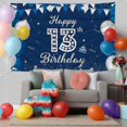thumbnail image 4 of Happy 13th Birthday Banner,  Happy Birthday Party Decorations, Birthday Supplies Backdrop Décor, 5.9 X 3.6 Ft, 4 of 6