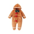 thumbnail image 3 of Mono de cuerpo entero,Pelele con capucha para niños,ropa de abrigo para bebés,chaqueta para niños pequeños,Traje de nieve para bebé recién nacido,traje de invierno con Longitud 68cm, 3 of 8