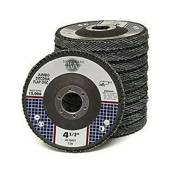 Benchmark Abrasives 4.5" x 7/8" High Density Jumbo Zirconia Type 29 Flap Disc 5 Pack - 40 Grit