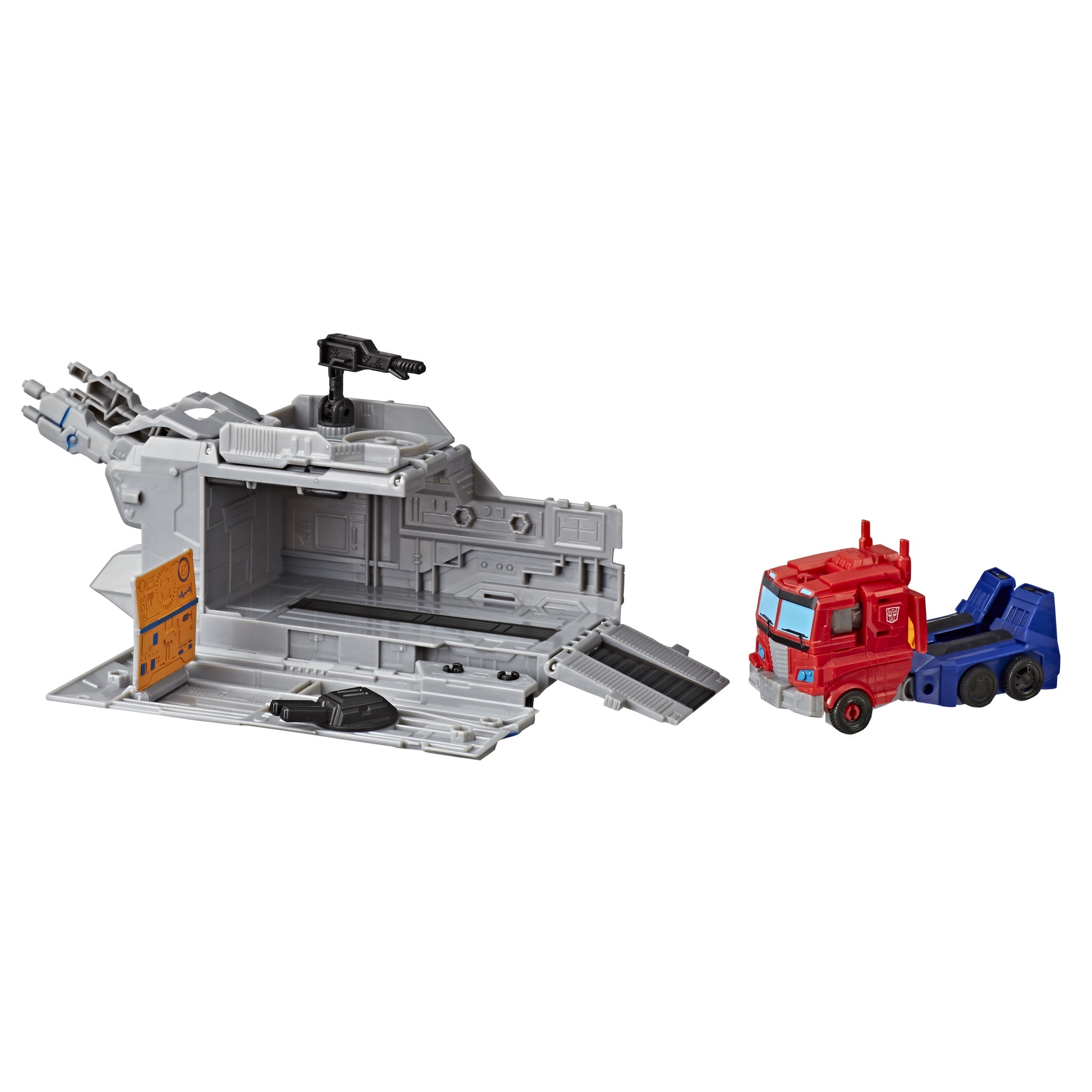 Transformers Cyberverse Warrior Class Optimus Prime Battle Base Trailer